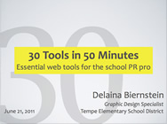 30 Tools in 50 Minutes: Essential web tools for the school PR pro