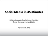 Social Media in 45 Minutes